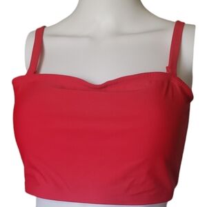 Fashion Nova Women's Red Crop-top Size 1X